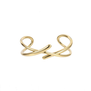 Moderný pevný náramok z chirurgickej ocele MBSG28GD