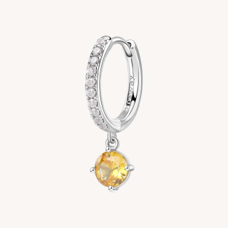 Single strieborná náušnice Brosway Fancy Energy Yellow FEY75-1Ks