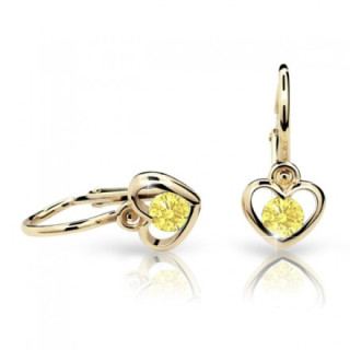 Zlaté detské naušnice Cutie Jewellery C1943Z Yellow