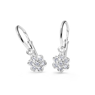 Detské zlate naušnice Cutie Jewellery C2746B-White