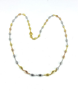 Pozlátený náhrdelník strieborný 3104750020