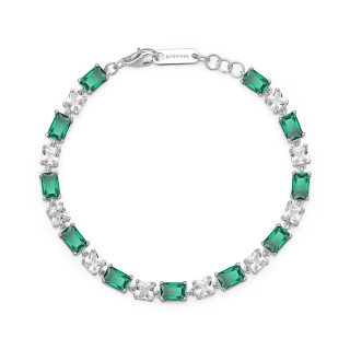 Strieborný náramok Brosway Fancy Life Green FLG16