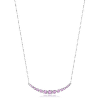 Dámsky strieborný náhrdelník Brosway Fancy Vibrant Pink FVP116