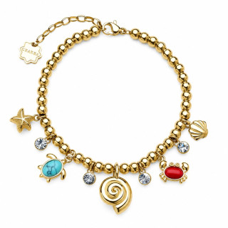 Pozlátený anklet z chirurgickej ocele Brosway CHAKRA BHLE12