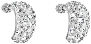 Strieborné náušnice Swarovski elements 31164.3 White