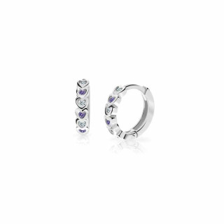 Zlaté detské náušnice Cutie Jewellery C3339B-Ametyst