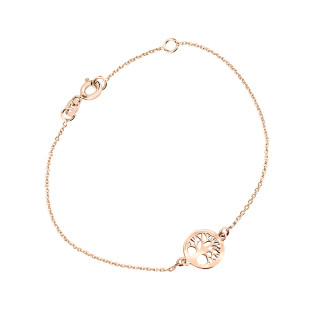 Náramok z ružového zlata strom života Z5030-60-X-4