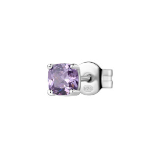 Strieborná náušnice kôstka so zirkónmi Brosway Fancy Magic Purple FMP07