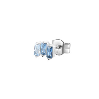 Strieborná náušnice kôstka Brosway Fancy Cloud Light Blue FCL07