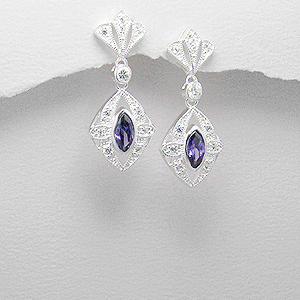 Strieborné náušnice 1882