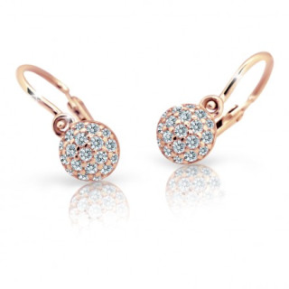 Náušnice pre bábätko z bieleho zlata C2150R-White