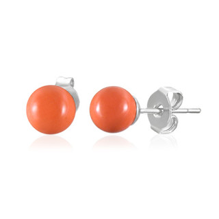 Oceľové náušnice SESSE0105 - Orange