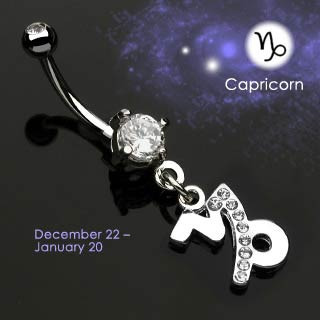 Piercing do pupku 3033-kozorožec