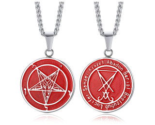 Náhrdelník pentagram chirurgická oceľ JCFPN1161RS