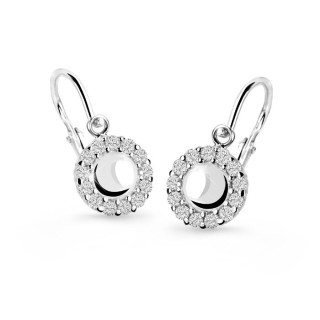Zlaté náušnice pre bábätko Cutie Jewellery C2750B White