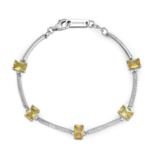 Strieborný náramok s kamienkami Brosway Fancy Energy Yellow FEY05