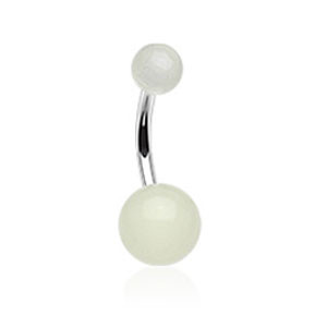Piercing pupku 021-WHITE