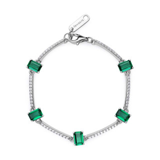 Dámsky strieborný náramok Brosway Fancy Life Green FLG04
