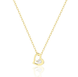 Strieborný náhrdelník srdiečko 3142940001