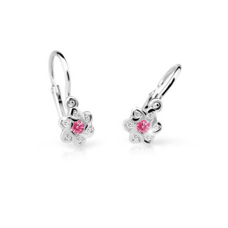 Zlaté detské naušníce Cutie Jewellery C2149B-Tcf Red