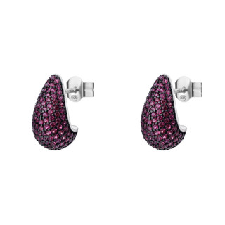 Strieborné náušnice  Brosway Fancy Passion Ruby FPR123