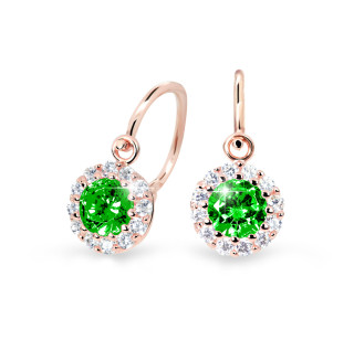 Zlaté dětské náušnice C2745R-Green