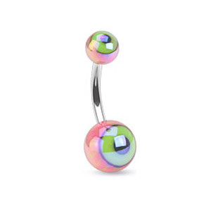 Piercing pupku 1107-Green