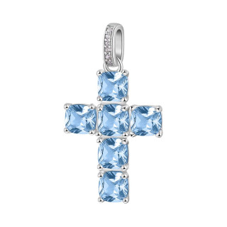 Prívesok krížik Brosway Fancy Cloud Light Blue FCL14