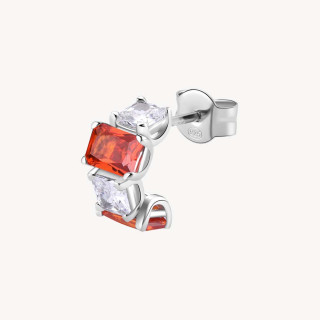 Strieborná náušnice so zirkónmi Brosway Fancy Orange FVO08