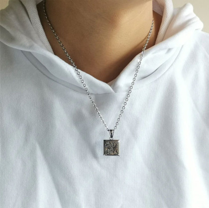 Pánsky prívesok a retiazka chirurgická oceľ PSS1321