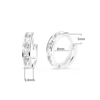 Detské náušnice krúžky C3345