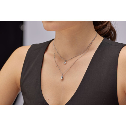 Dvojradový elegantný náhrdelník Brosway Brosway Perfect BPC36