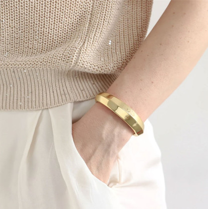 Bangle zlatý z chirurgickej ocele MBSG38GD