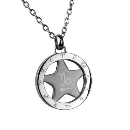 Prívesok so znamením Kozorožec z chirurgickej ocele PSS63
