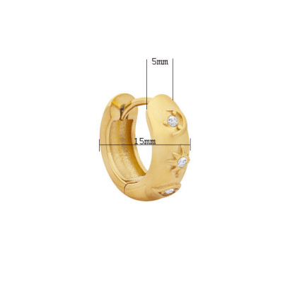 Náušnice krúžky z chirurgickej ocele WJHE941