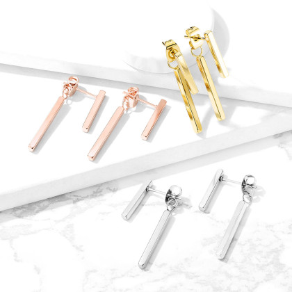 Oceľové visiace náušnice 3631