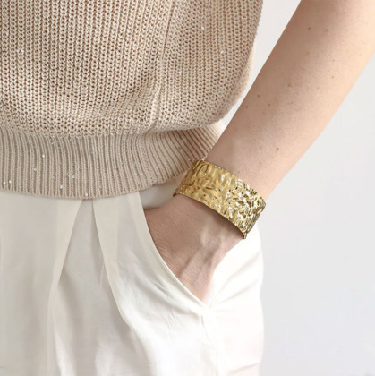 Bangle zlatý z chirurgickej ocele MBSG18GD