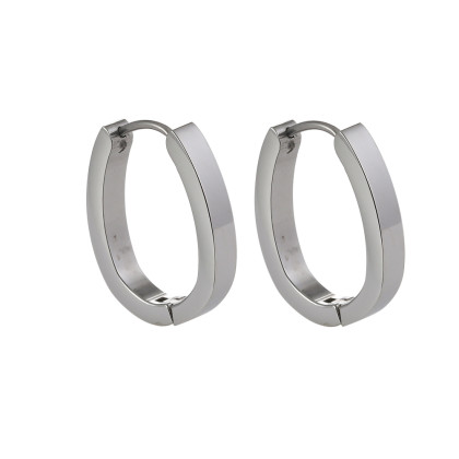 Náušnice z chirurgické oceli se zirkony MESS21