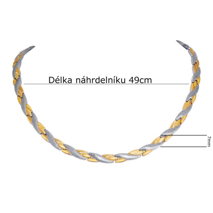 Magnetický titánový náhrdelník JCFCNC010GS