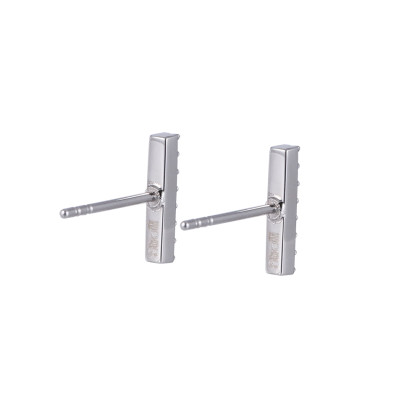 Oceľové náušnice so zirkónmi ESS804