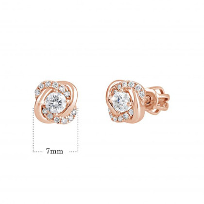 Zlaté náušnice so zirkónmi Z9001-3263R