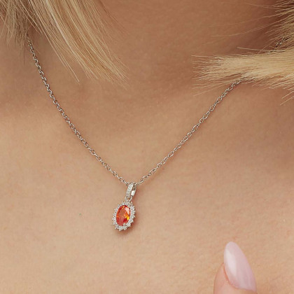 Prívesok so zirkónmi Brosway Fancy Orange FVO02