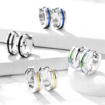 Oceľové náušnice z chirurgickej ocele krúžky 3517