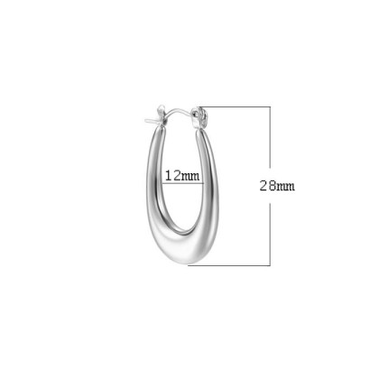 Visiace oceľové náušnice WJHE1103ST