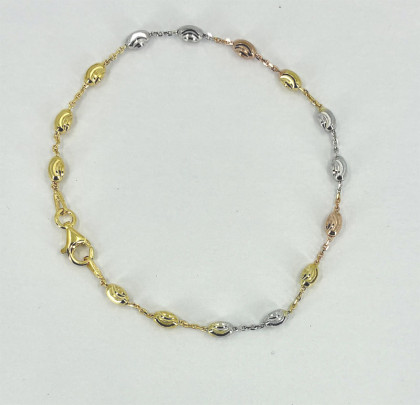 Dámsky strieborný pozlátený náramok 3104730023