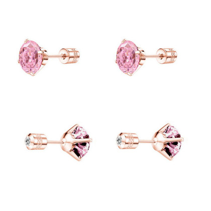 Náušnice kôstky chirurgická oceľ zlaté WJHE1240RDG