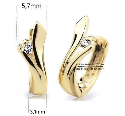Zlaté náušnice Cutie Jewellery Z6434Z