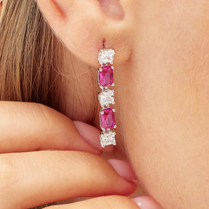 Visiace náušnice Brosway Fancy Passion Ruby FPR19
