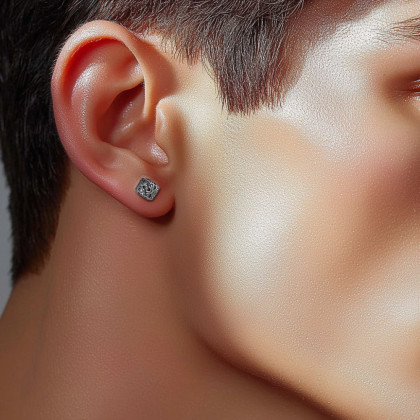 Moderné náušnice kôstky chirurgická oceľ ESS842