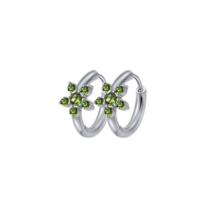 Oceľové náušnice krúžky so zirkónmi WJHE1235ST-CZ